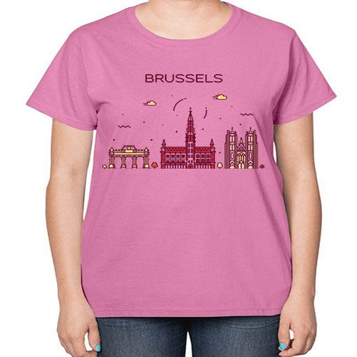Brussels 508# - cities-  Ladies T-Shirt