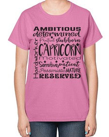Capricorn 566# - capricorn-  Ladies T-Shirt