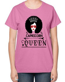 Capricorn queen 197# - capricorn-  Ladies T-Shirt
