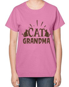 Cat Grandma Style 4# - cats-  Ladies T-Shirt