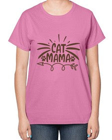 Cat Mama Style 5# - cats-  Ladies T-Shirt