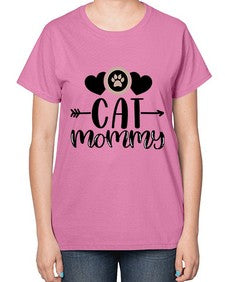 Cat Mommy Style 87# - cats-  Ladies T-Shirt
