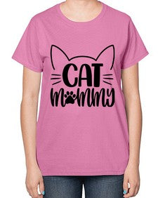Cat Mommy Style 88# - cats-  Ladies T-Shirt