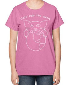 Cats Rule the World - cats-  Ladies T-Shirt