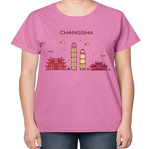 Changsha 555# - cities-  Ladies T-Shirt