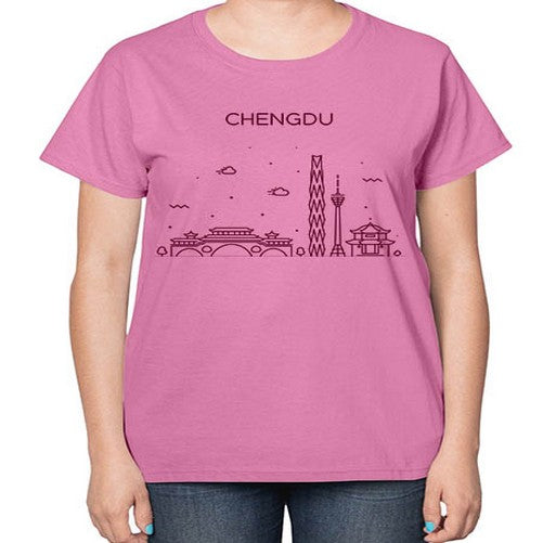 Chengdu 561# - cities-  Ladies T-Shirt