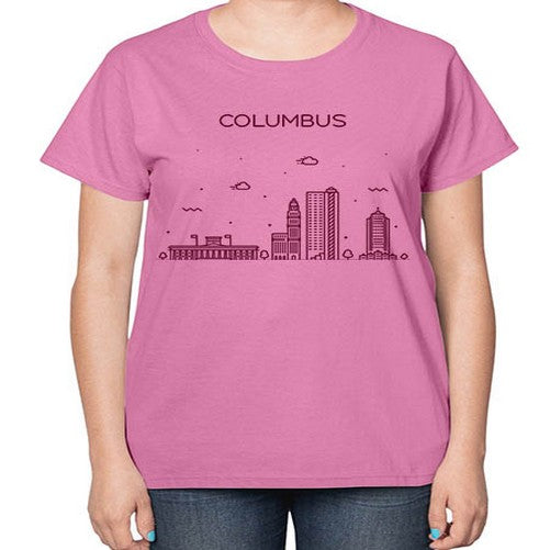 ColumbusOH 609# - cities-  Ladies T-Shirt
