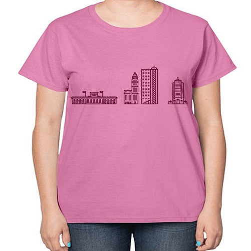 ColumbusOH 610# - cities-  Ladies T-Shirt