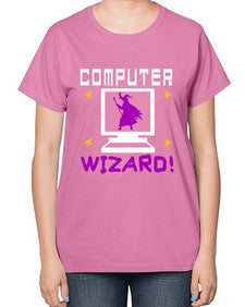 Computer wizard 52# - computer-  Ladies T-Shirt