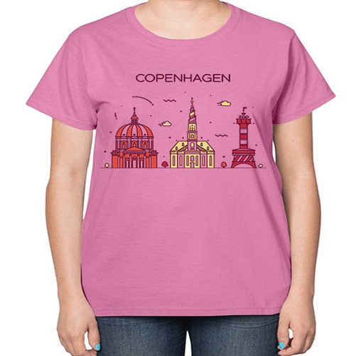 Copenhagen 625# - cities-  Ladies T-Shirt