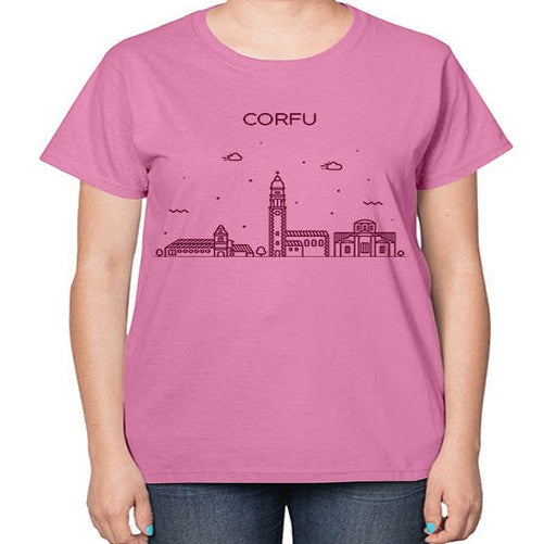 Corfu 627# - cities-  Ladies T-Shirt
