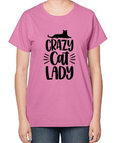 Crazy Cat Lady Style 92# - cats-  Ladies T-Shirt