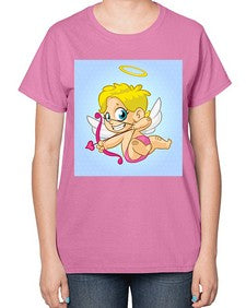 Cupid 79# - cartoon general-  Ladies T-Shirt