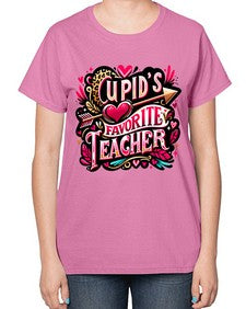 Cupids Favorite Teacher 40# - teacher-  Ladies T-Shirt