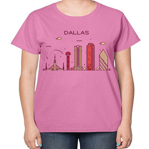 Dallas 646# - cities-  Ladies T-Shirt