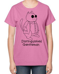 Distinguished Gentleman - cats-  Ladies T-Shirt