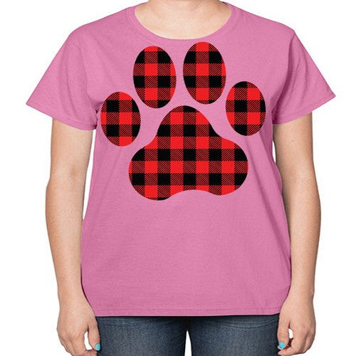 Dog Paw Style 94# - dogs-  Ladies T-Shirt