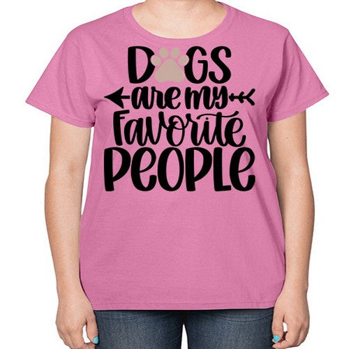 Dogs Are My Favorite People Style 22# - dogs-  Ladies T-Shirt