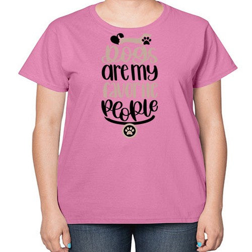 Dogs Are My Favorite People Style 23# - dogs-  Ladies T-Shirt