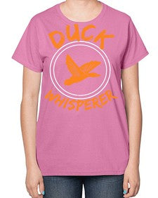 Duck Whisperer Style 2# - ducks-  Ladies T-Shirt