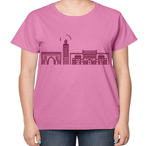 Fez 719# - cities-  Ladies T-Shirt