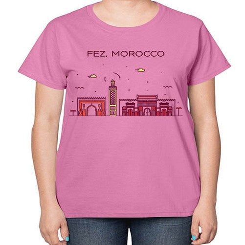 Fez 720# - cities-  Ladies T-Shirt