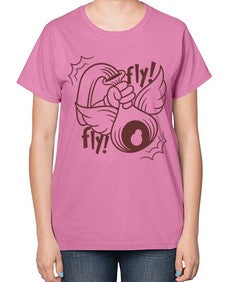 Fly 125# - cartoon general-  Ladies T-Shirt