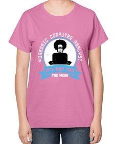 Forensic computer analyst 46# - computer-  Ladies T-Shirt