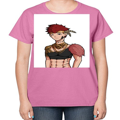Forest tribal boy 67# - anime-  Ladies T-Shirt