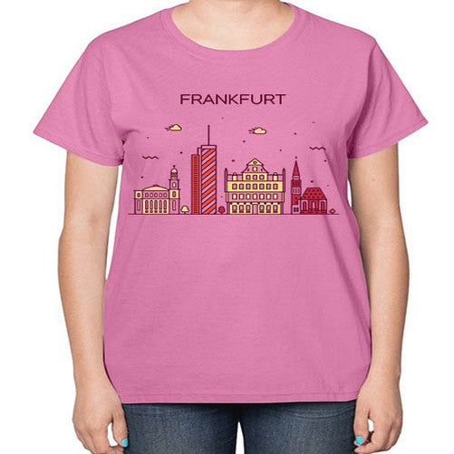 Frankfurt 745# - cities-  Ladies T-Shirt