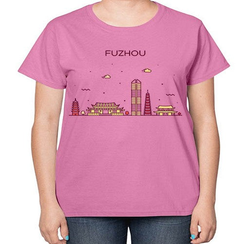 Fuzhou 753# - cities-  Ladies T-Shirt