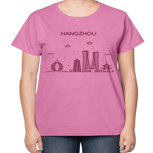 Hangzhou 809# - cities-  Ladies T-Shirt