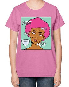 Hot 536# - art pop art-  Ladies T-Shirt