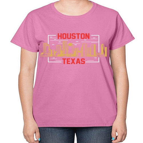 Houston 910# - cities-  Ladies T-Shirt
