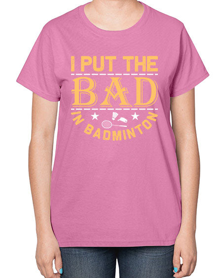 I 1056# - badminton-  Ladies T-Shirt