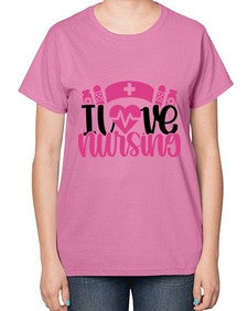 I Love Nursing Style Style 897# - nurse-  Ladies T-Shirt