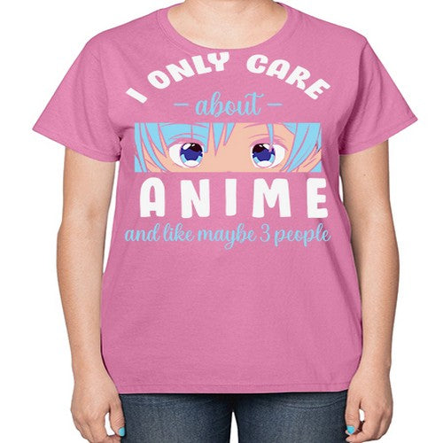 I Only Like People Anime Japanese 241# - anime-  Ladies T-Shirt