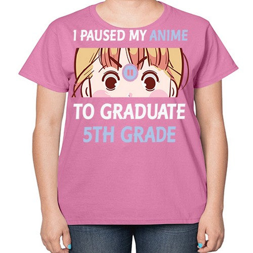 I Paused My Anime To Anime 243# - anime-  Ladies T-Shirt