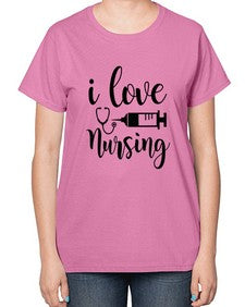 I love nursing 893# - nurse-  Ladies T-Shirt