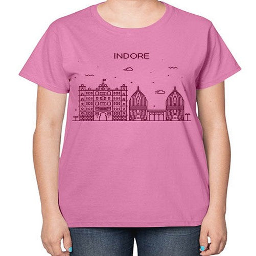 Indore 951# - cities-  Ladies T-Shirt