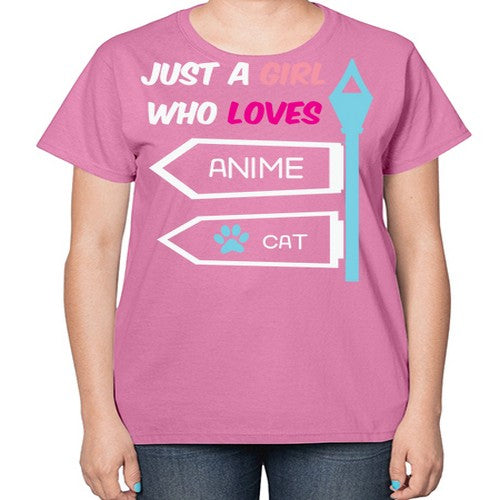 Just A Girl Who Loves Anime 264# - anime-  Ladies T-Shirt