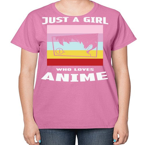 Just A Girl Who Loves Anime 265# - anime-  Ladies T-Shirt