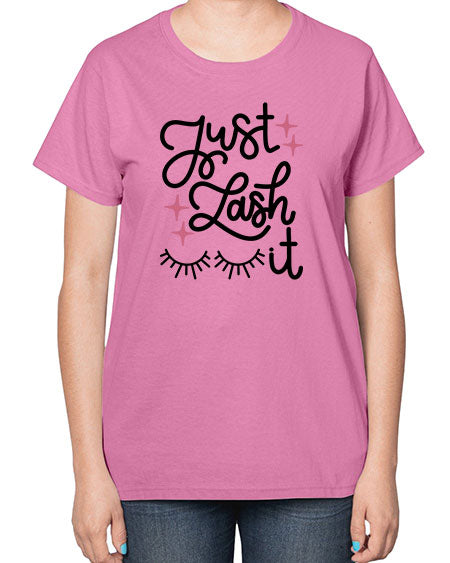Just Lash It Style 76# -makeup  Ladies T-Shirt