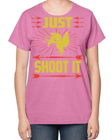 Just shoot it Style 32# - ducks-  Ladies T-Shirt