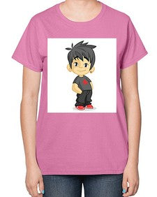 Kid 149# - cartoon general-  Ladies T-Shirt