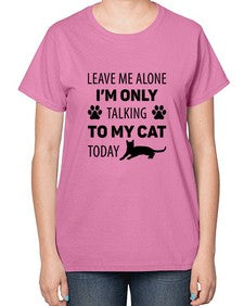 Leave Me Alone Style 62# - cats-  Ladies T-Shirt