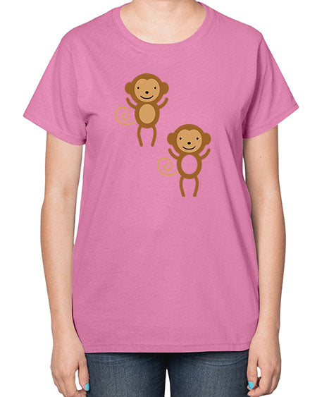 Little_monkeys_MF_5814 - monkey-  Ladies T-Shirt