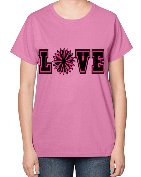 Love 694# - cheer-  Ladies T-Shirt