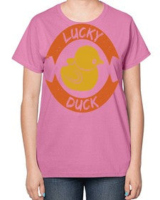 Lucky Duck Style 27# - ducks-  Ladies T-Shirt