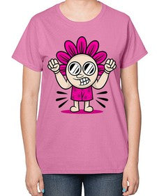 Mad flower 163# - cartoon general-  Ladies T-Shirt